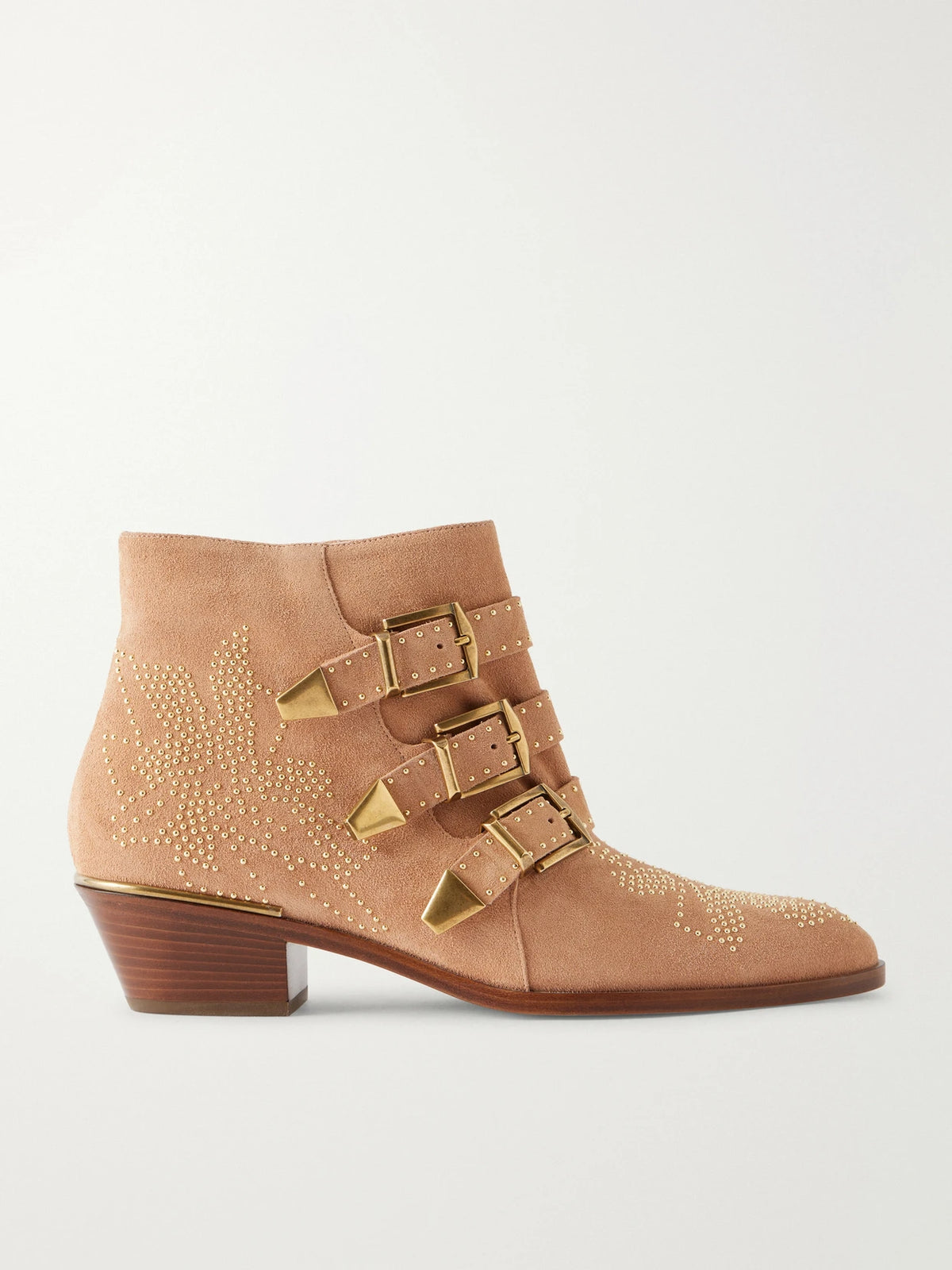 Susan Embellished Suede Ankle Boots