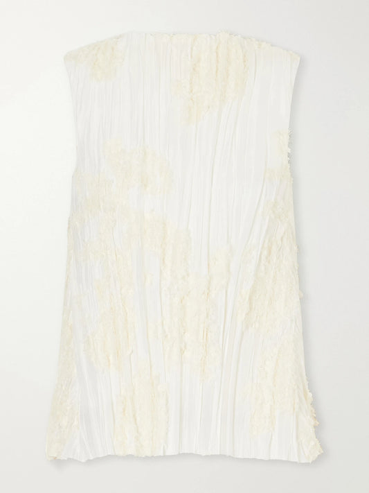 KALLMEYER Daria Plissé Cotton-blend Blouse