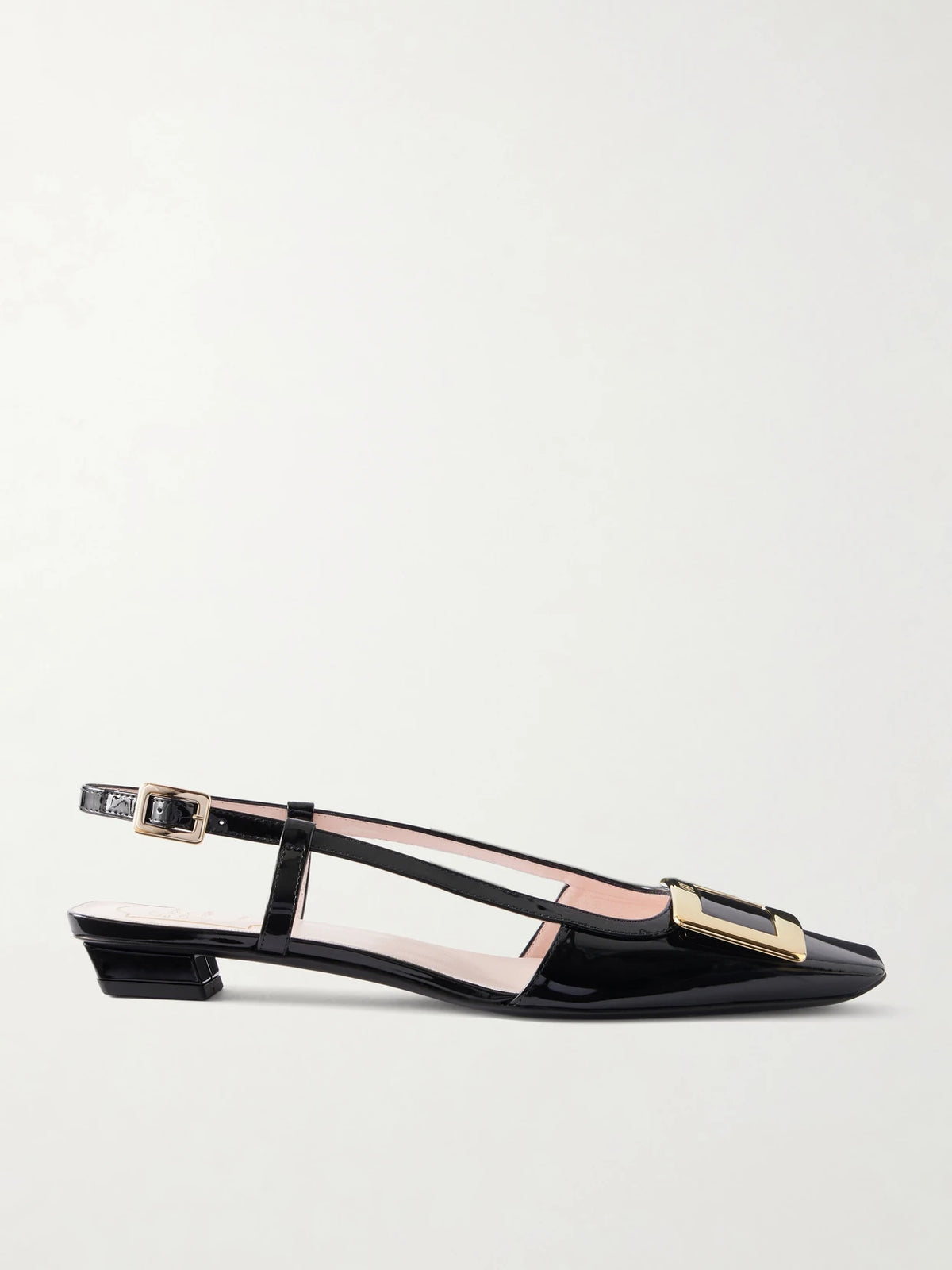 Belle Vivier 45 Patent Leather Slingback Pumps