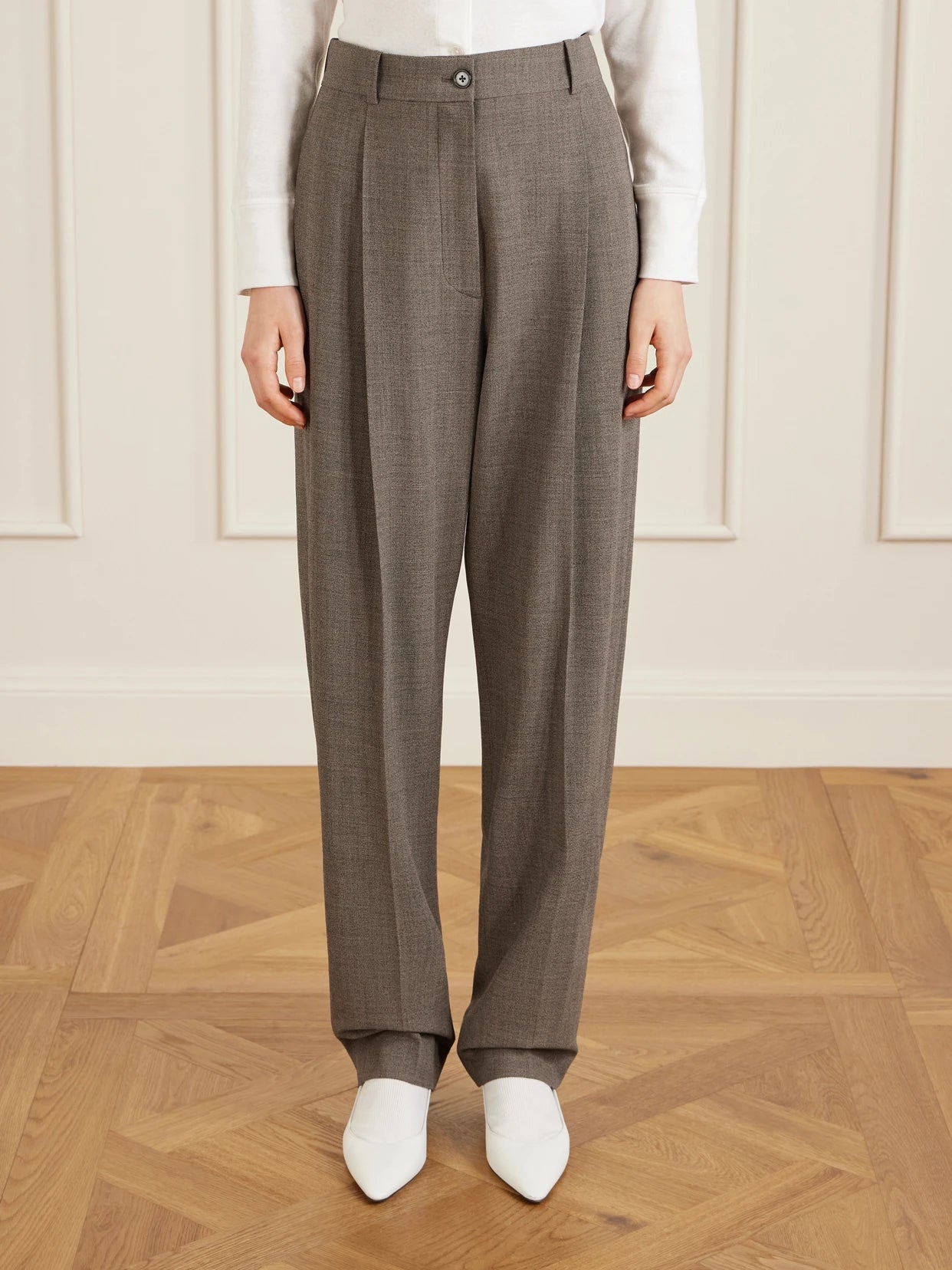 Gregori Wool Wide-leg Pants