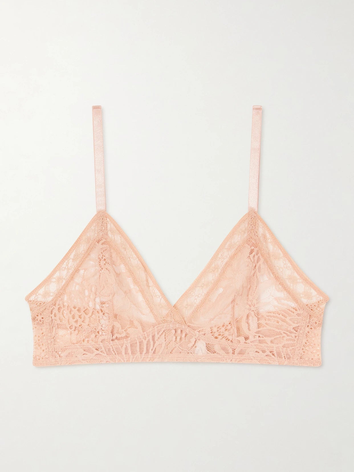 Image of Lingerie. Product name - Vestiges Lace Soft-cup Triangle Bra in Pink colour by brand - Eres