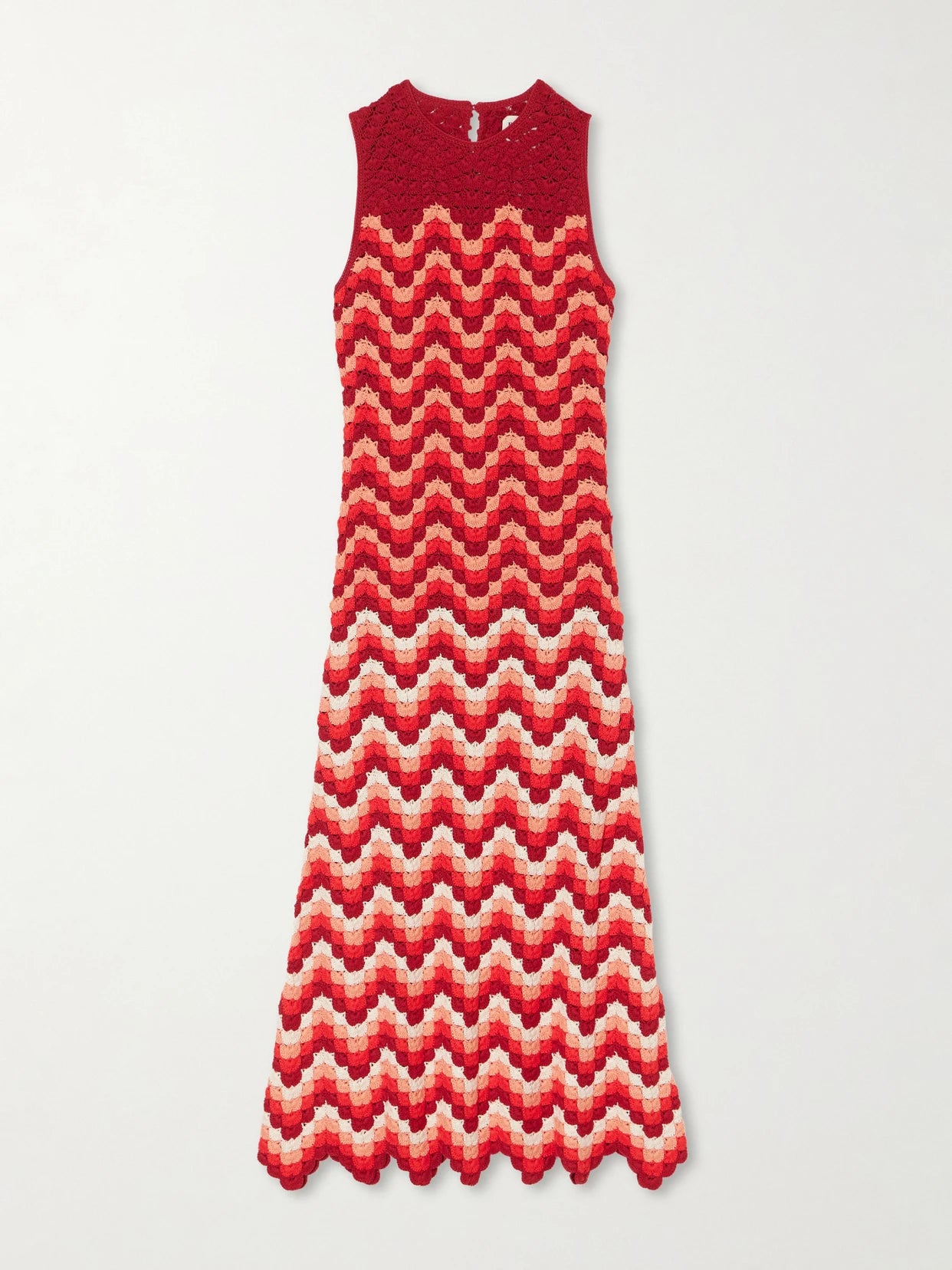 Cuenca Scalloped Crocheted Cotton Maxi Dress