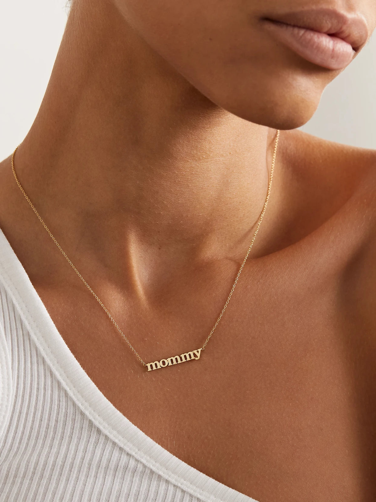 Image of Necklaces. Product name - Mommy 18-karat Gold Necklace in Multi colour by brand - Jennifer Meyer