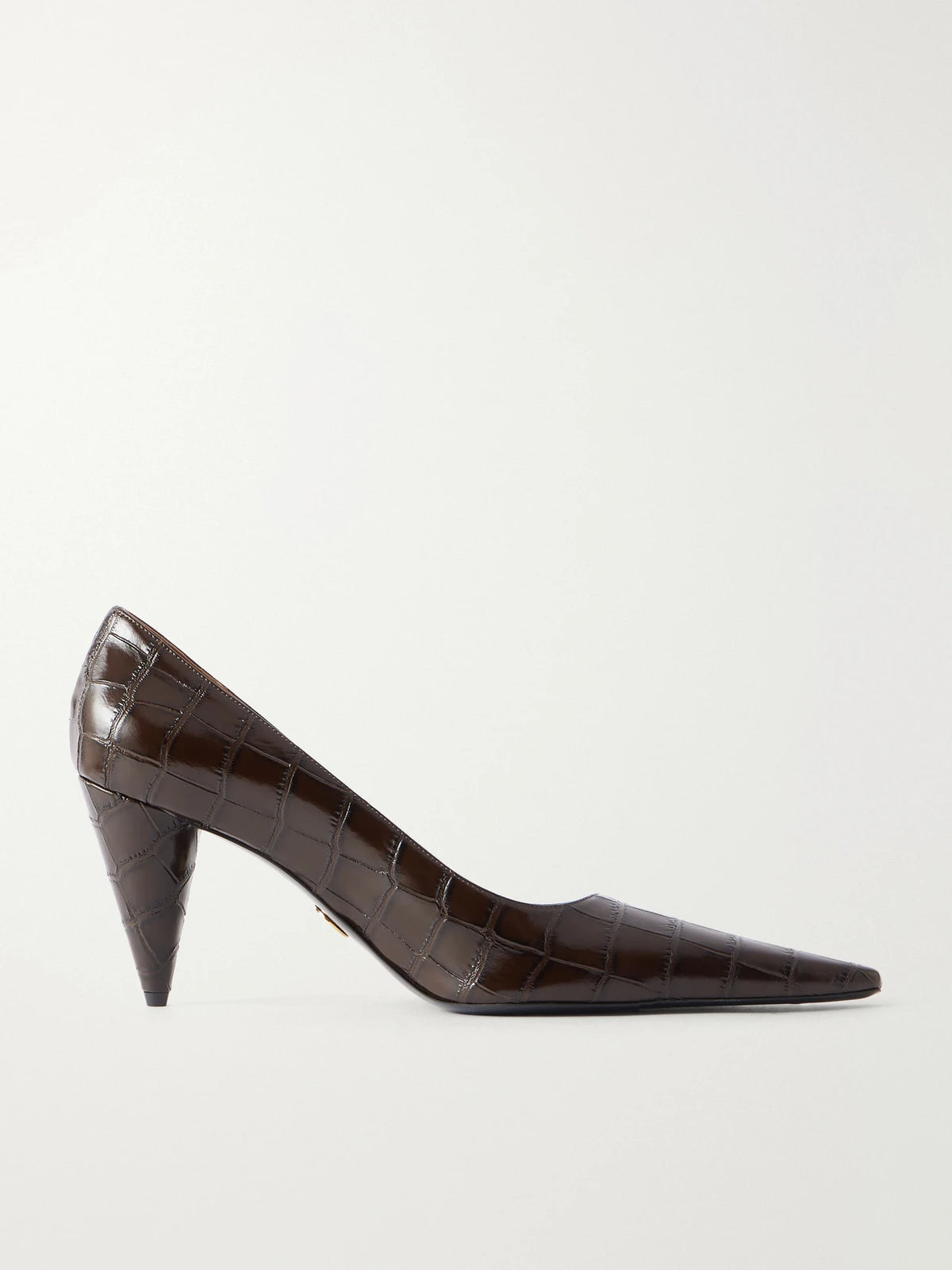 Stella McCartney Pump 80 Croc-effect Vegetarian Material Pumps