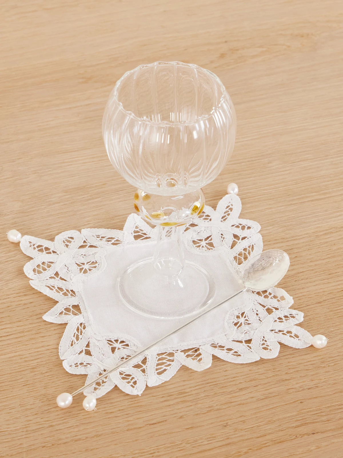 Image of Tableware. Product name - Cotton-lace Doily in White colour by brand - Gohar World