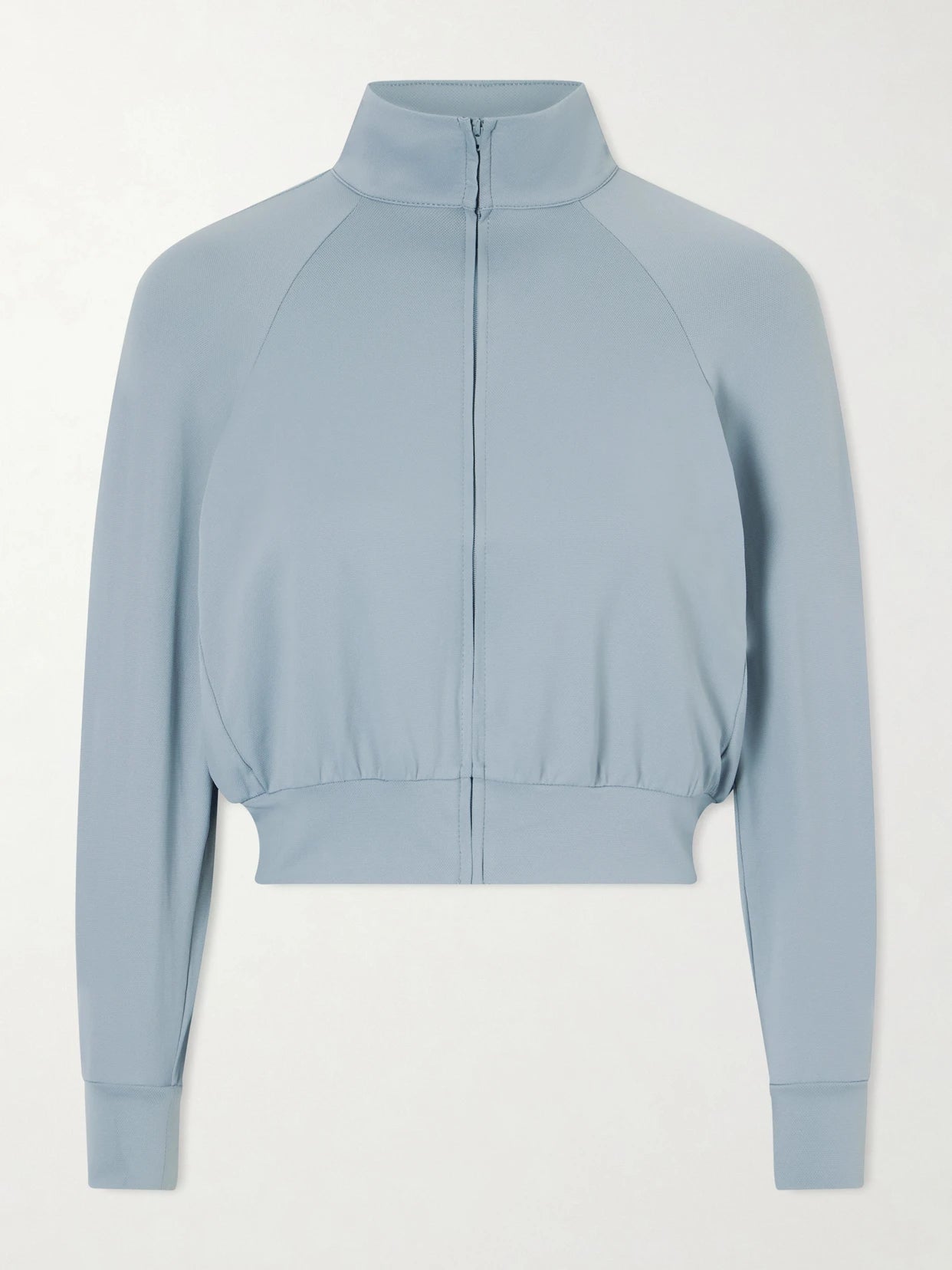 Image of Coats & Jackets. Product name - + Nike Cropped Track Jacket - Washed Pacific in Blue colour by brand - SKIMS