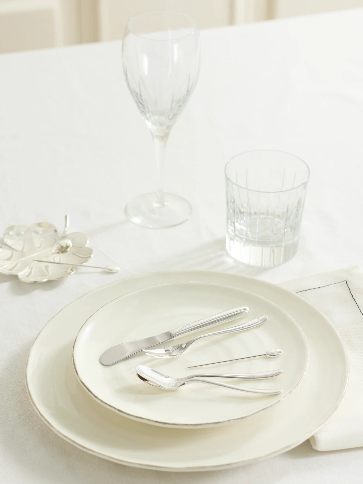 Image of Tableware. Product name - Mood Party 24-piece Silver-plated Cutlery Set in Multi colour by brand - Christofle