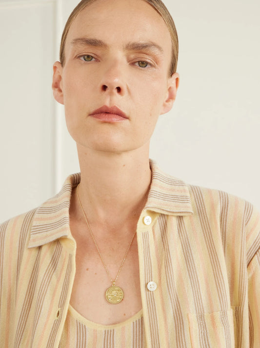Image of Necklaces. Product name - Good Luck 18-karat Gold Diamond Necklace in Multi colour by brand - Jennifer Meyer
