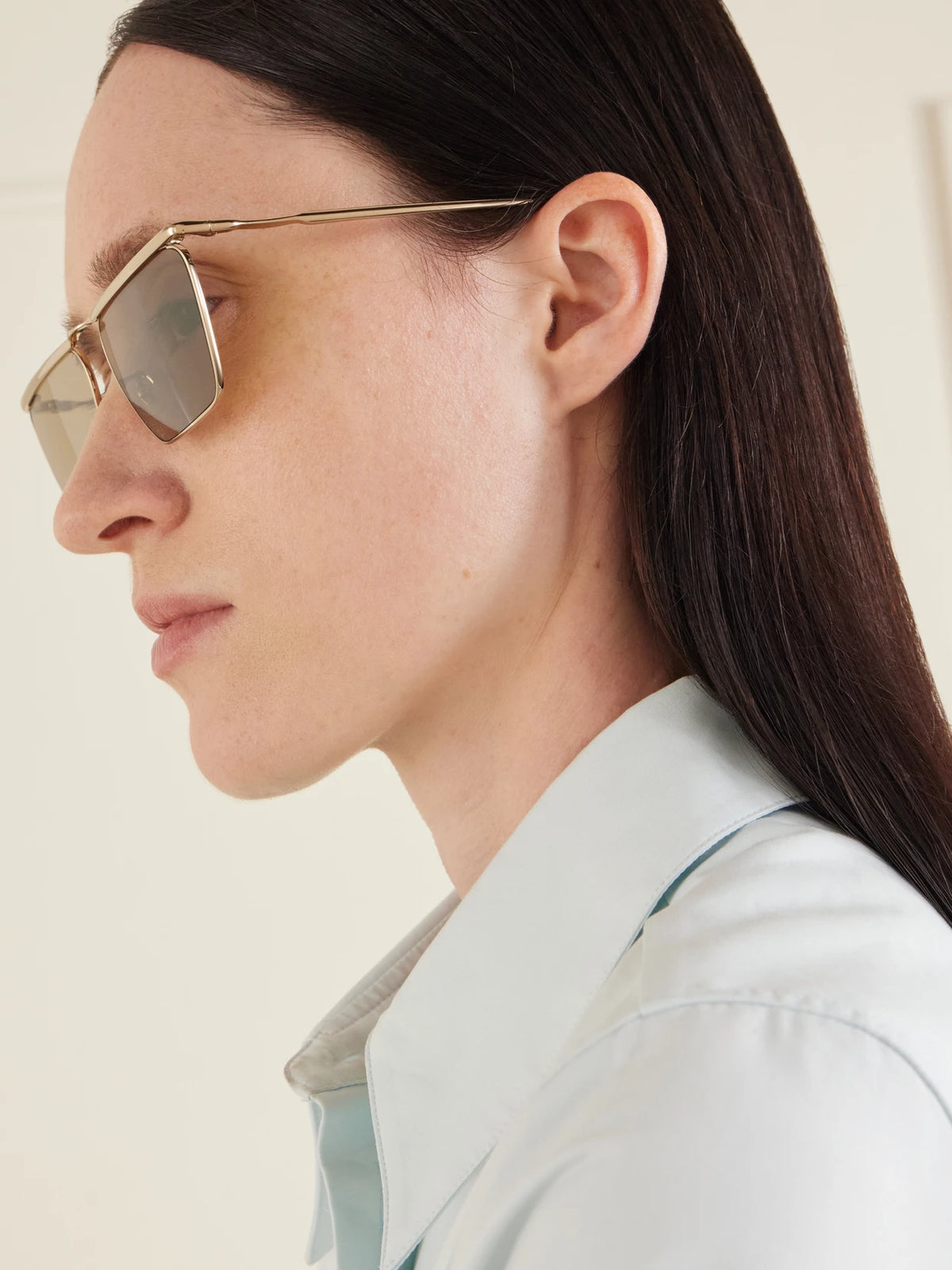 + Jil Sander Aviator-style Gold-toned Sunglasses