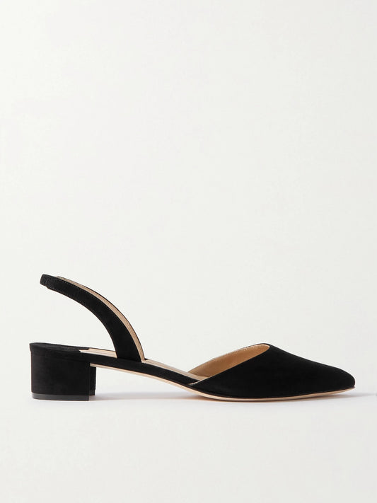 Aspro 30 Suede Slingback Pumps