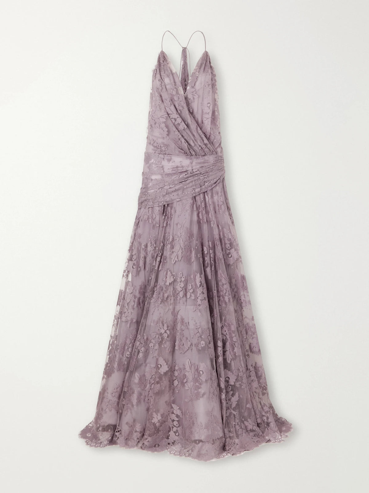 Zimmermann Clash Draped Lace Gown