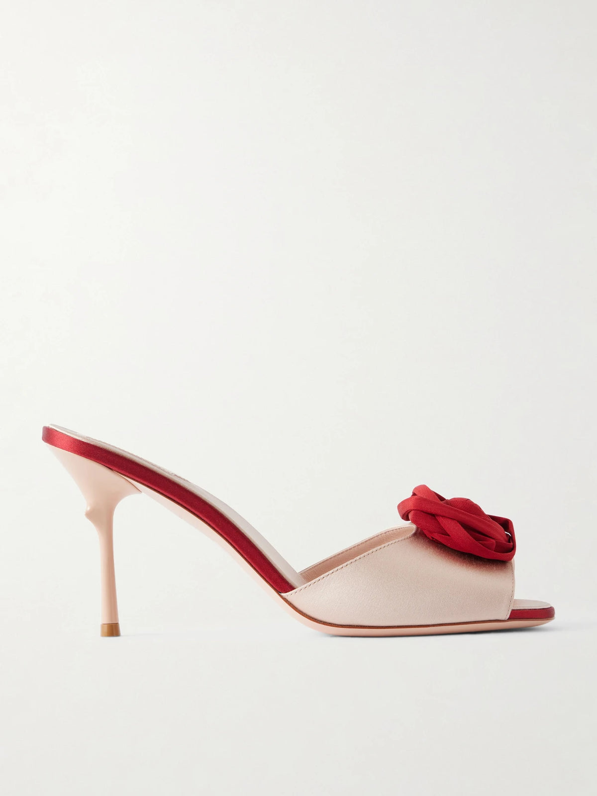 Epine Rose 85 Twill-trimmed Satin Sandals