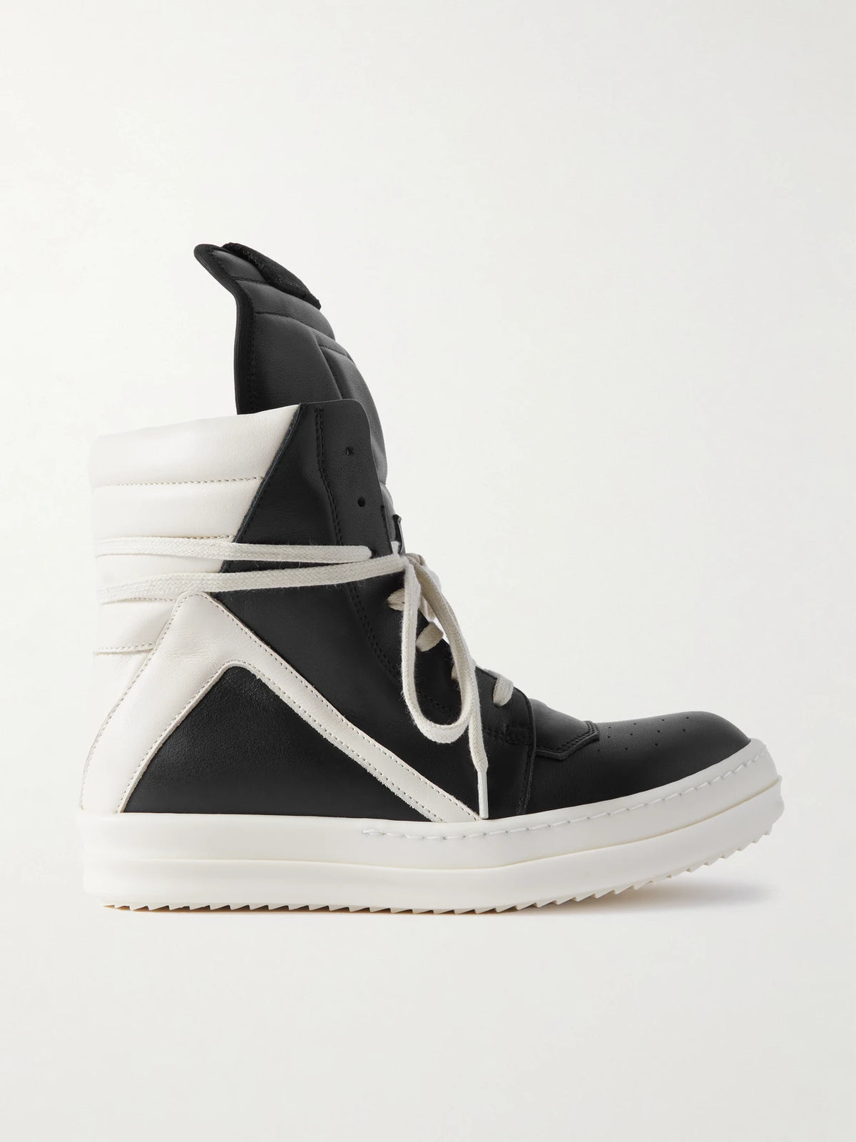 Geobasket Two-tone Leather High-top Sneakers