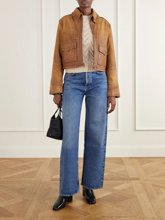 Image of a model wearing Outerwear. Product name - Samba Cable-knit Wool And Cashmere-blend Sweater in Beige colour by brand - Max Mara