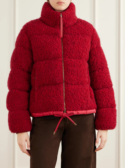 Moncler Trascendance Tweed Quilted Down Jacket