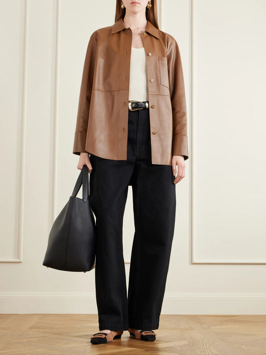 Image of Flats. Product name - Belle Vivier Buckled Two-tone Suede Ballet Flats in Brown colour by brand - Roger Vivier