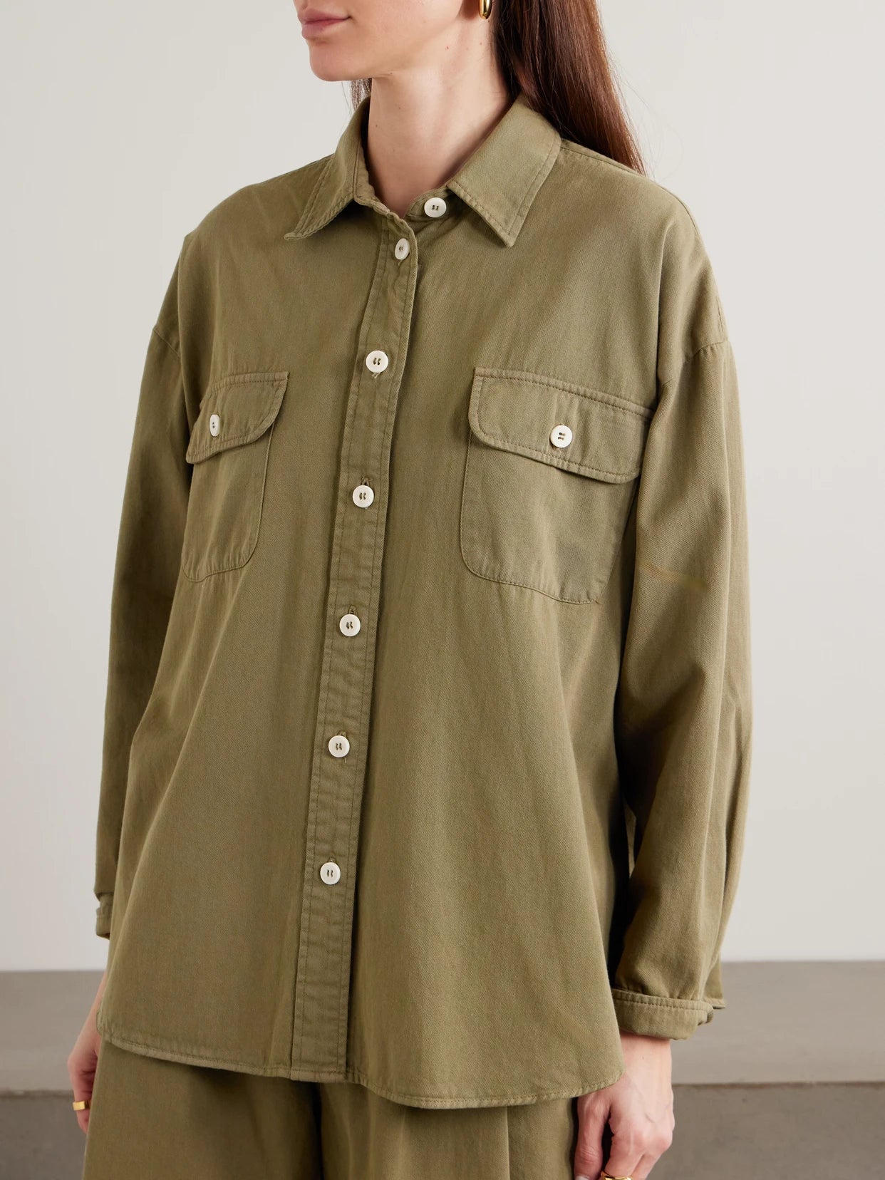 The Big Oversized Cotton-twill Shirt