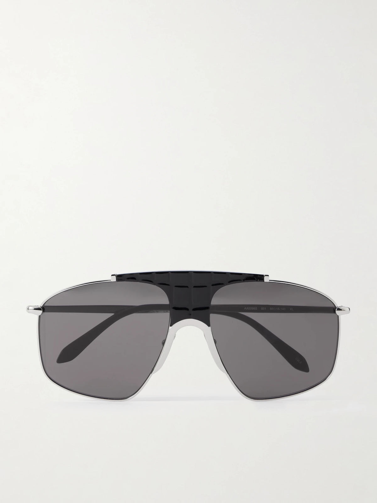 Aviator-style Silver-tone And Acetate Sunglasses