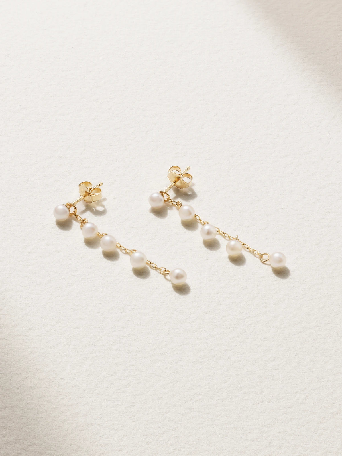Two Way 14-karat Gold Pearl Earrings