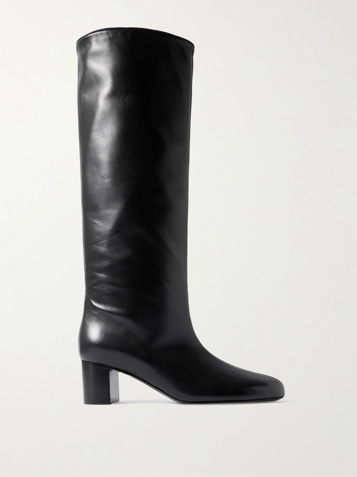 Downtown Leather Knee Boots