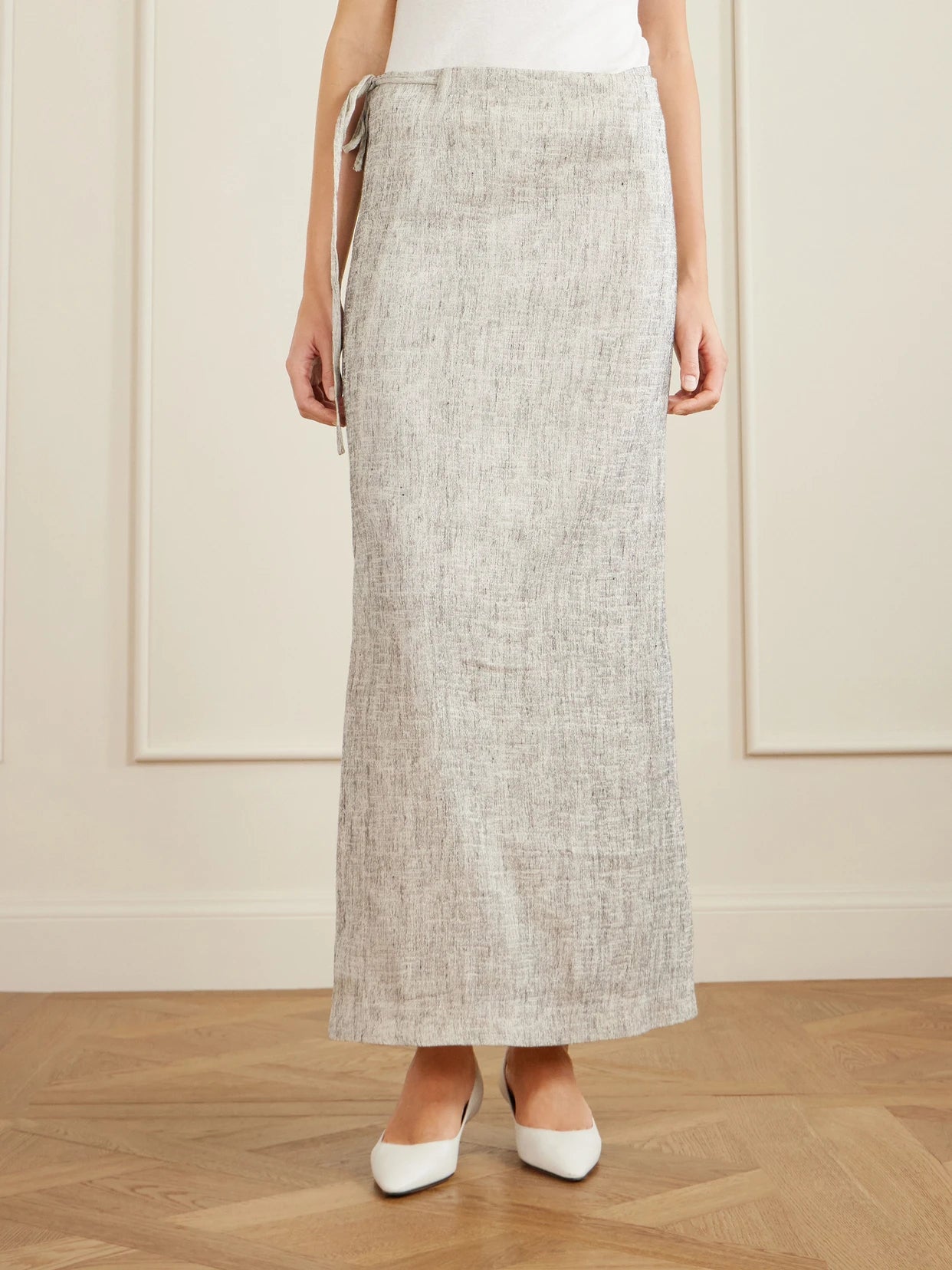 Blum Linen And Silk-blend Gauze Midi Skirt