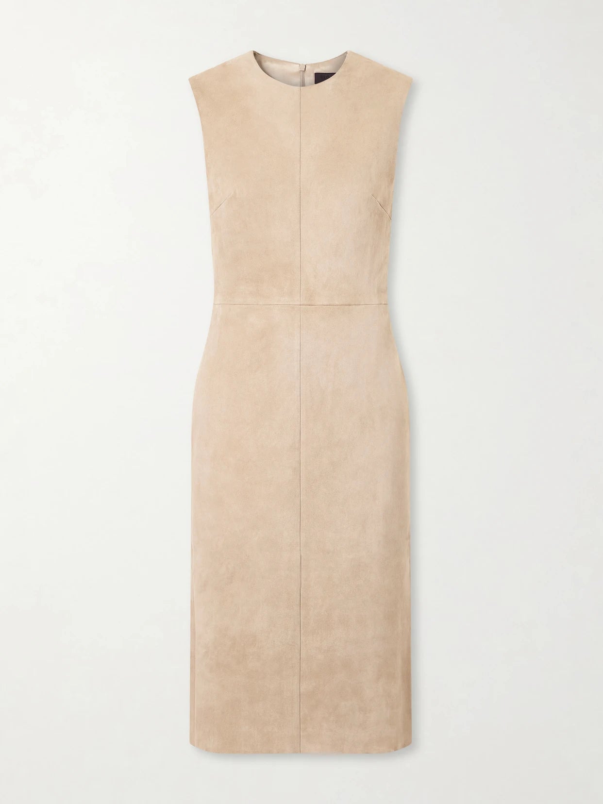 Eva Paneled Suede Midi Dress