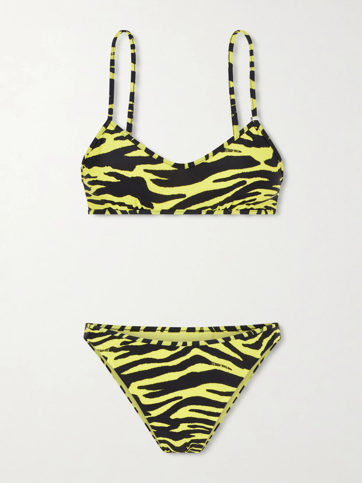 Animal-print Triangle Bikini