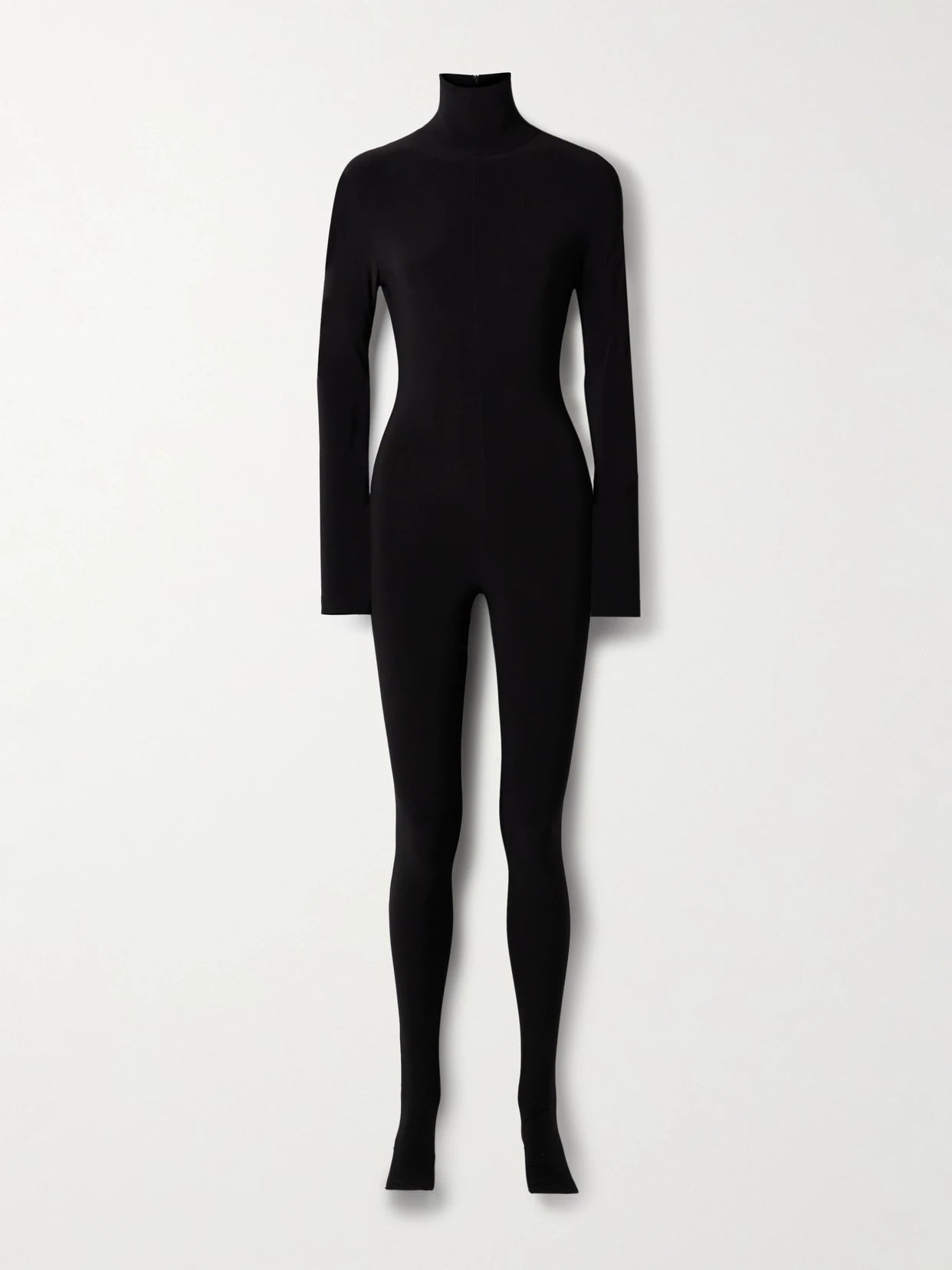 Stretch-jersey Turtleneck Jumpsuit