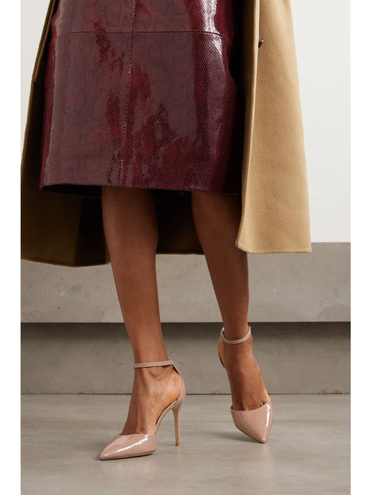 Weitzman Stuart Power Strap Patent-leather Pumps