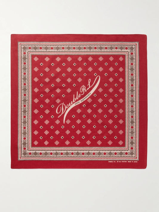 RRL Printed Cotton-voile Scarf