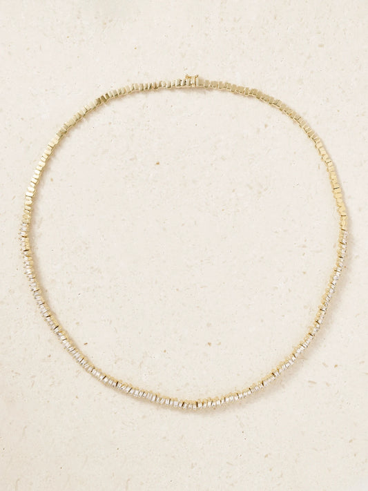 18-karat Gold Diamond Tennis Necklace