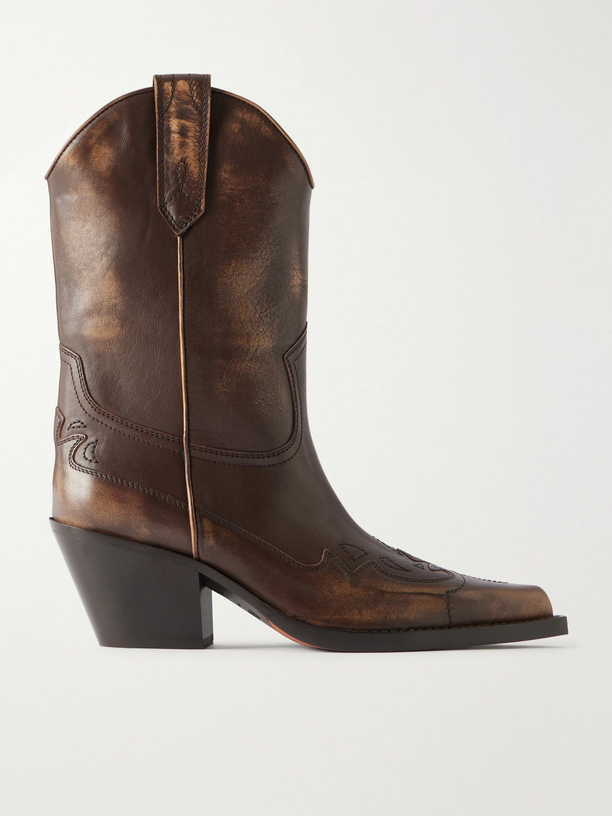 Paris Texas Dakota 60 Embroidered Leather Ankle Boots