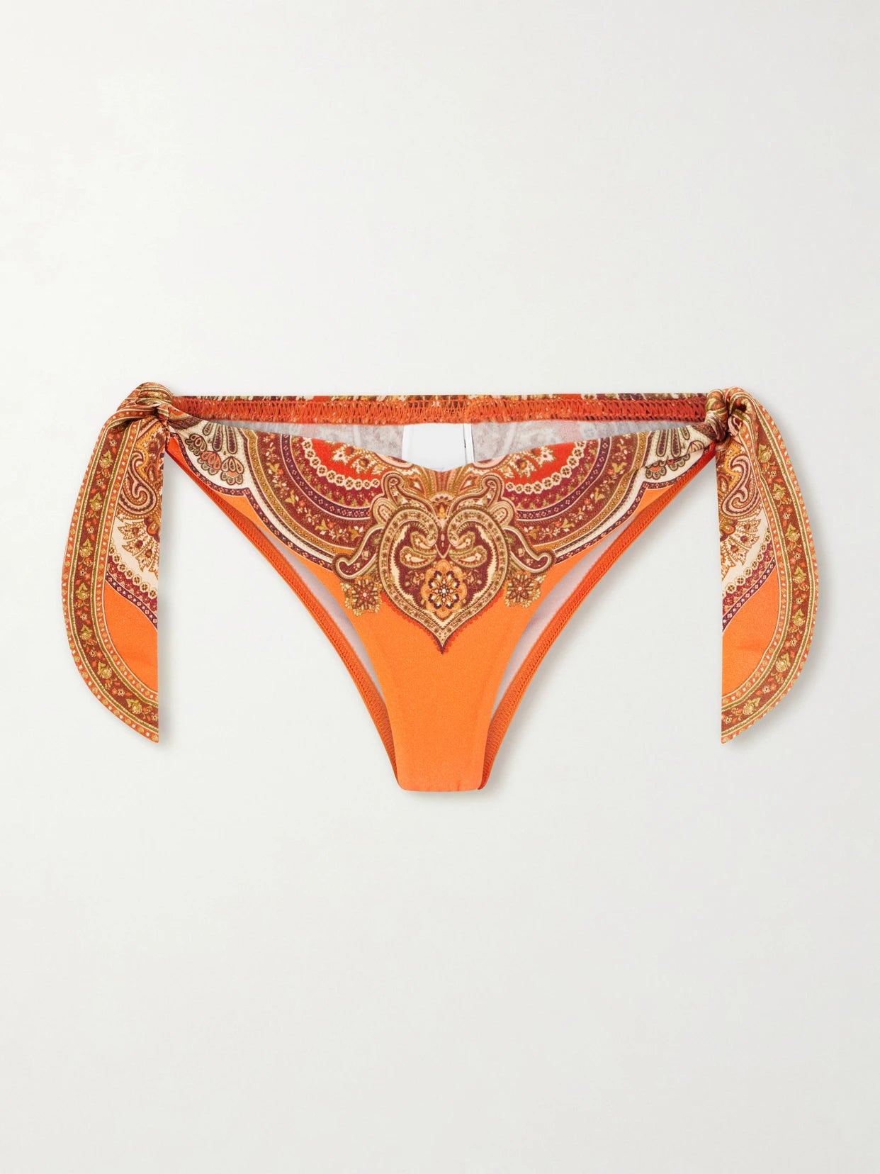 Image of Swimwear. Product name - Mahon Printed Bikini Briefs in Multi colour by brand - Zimmermann