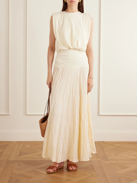 Image of Sandals. Product name - Gemma Embellished Leather Sandals in Beige colour by brand - Aquazzura