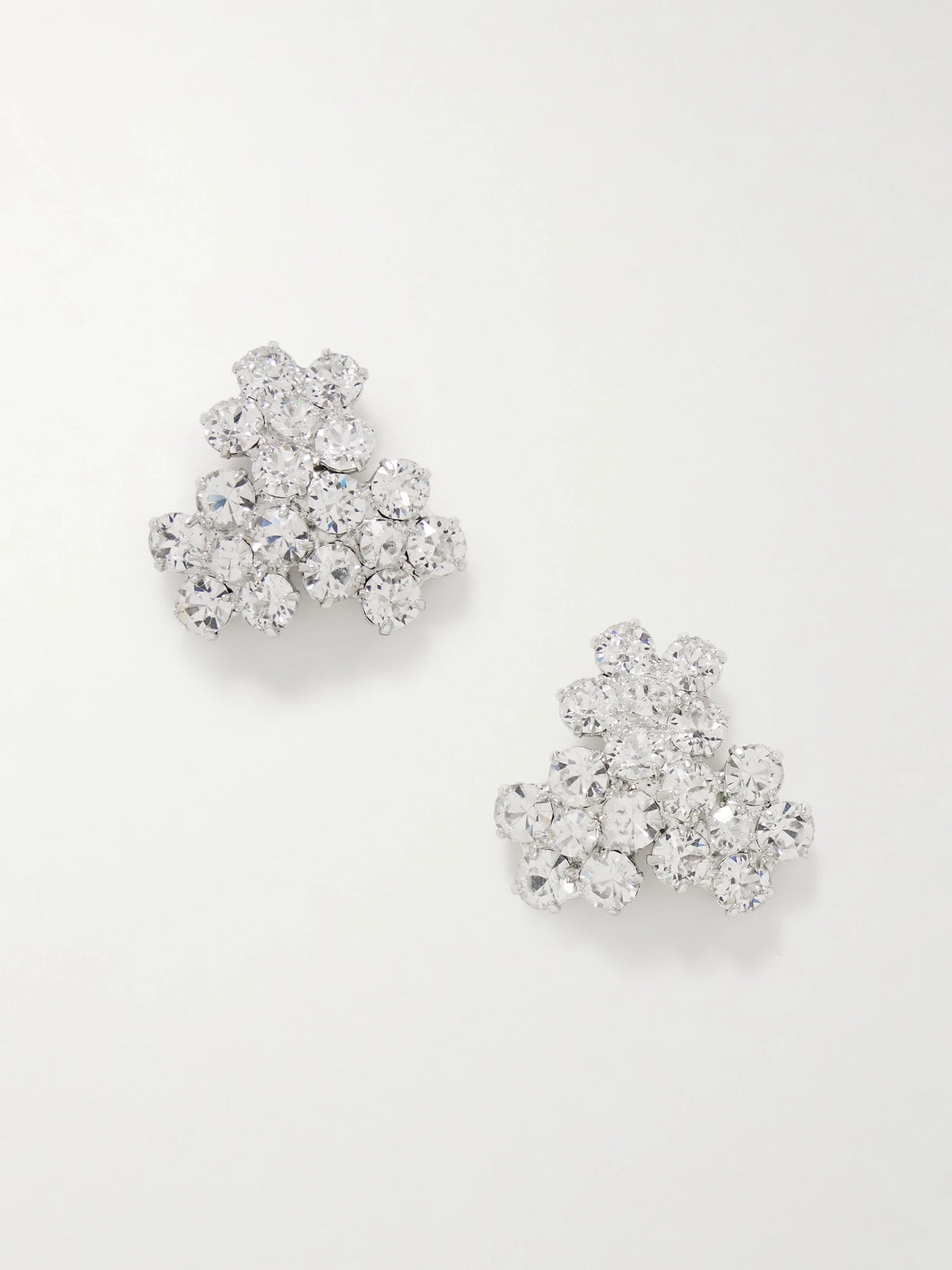 Violet Silver-plated Swarovski Crystal Earrings