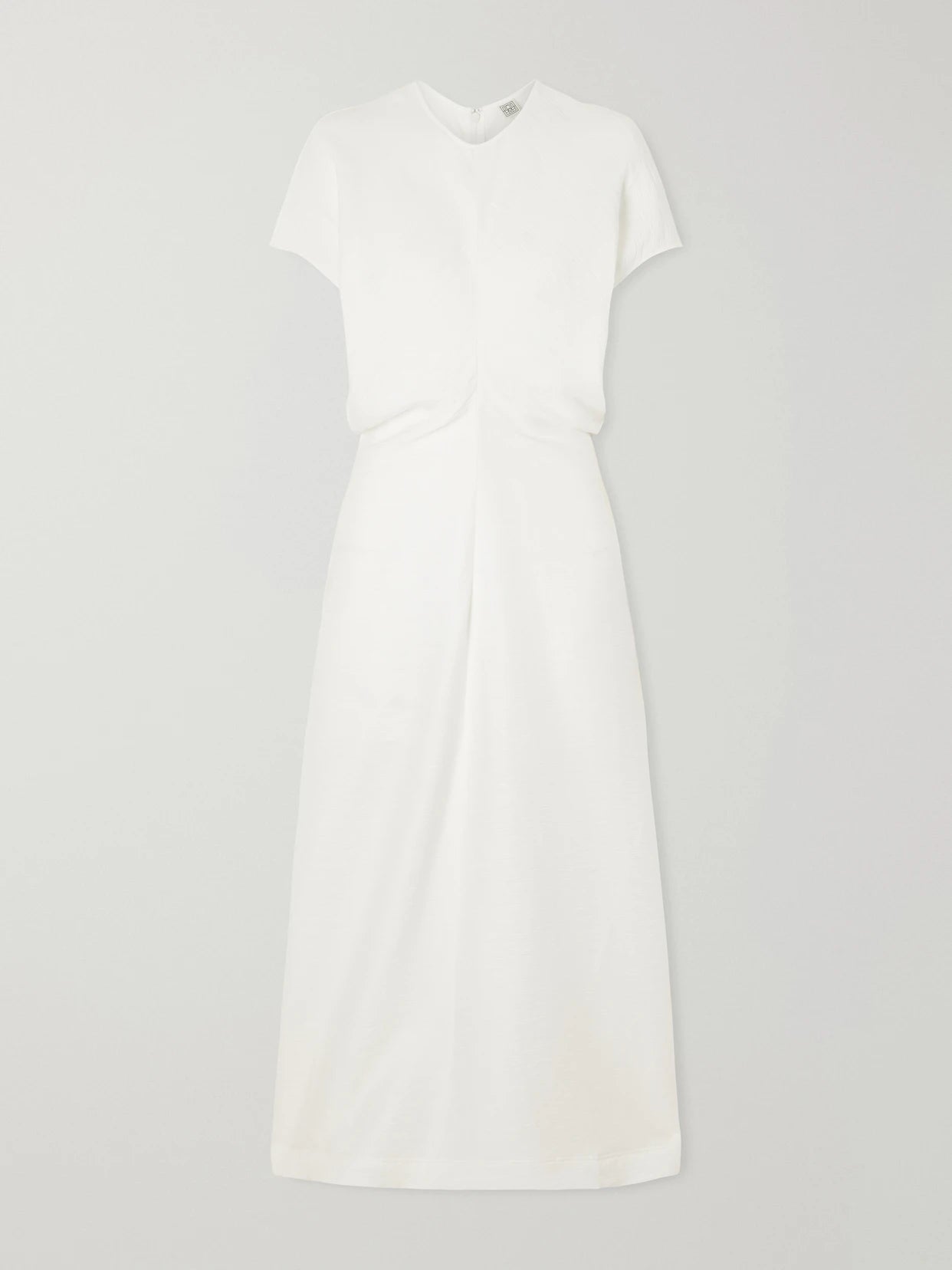 Image of Dresses. Product name - Woven Maxi Dress in Off-white colour by brand - TOTEME