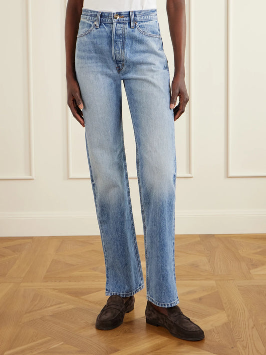 Agnes Recycled Straight-leg Jeans