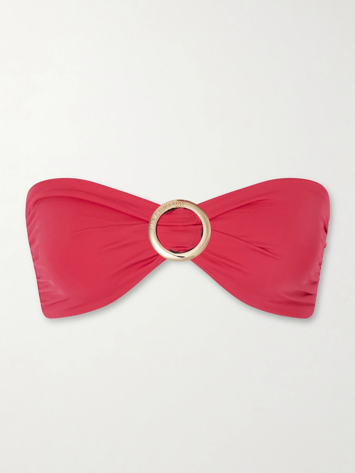 Image of Swimwear. Product name - Cayman Island Embellished Bikini Top in Pink colour by brand - Away That Day