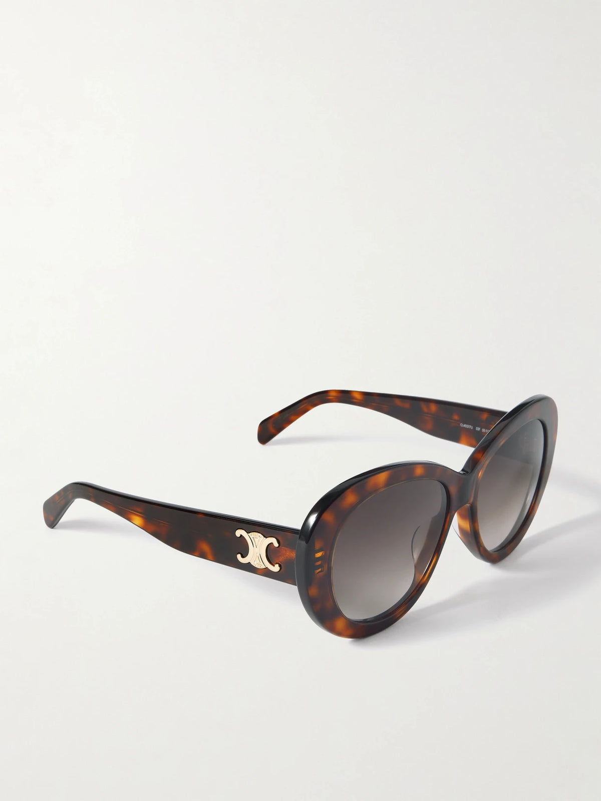 Triomphe Round-frame Tortoiseshell Acetate Sunglasses