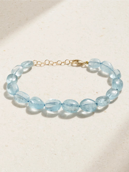 JIA JIA Arizona Candy Gold Aquamarine Bracelet