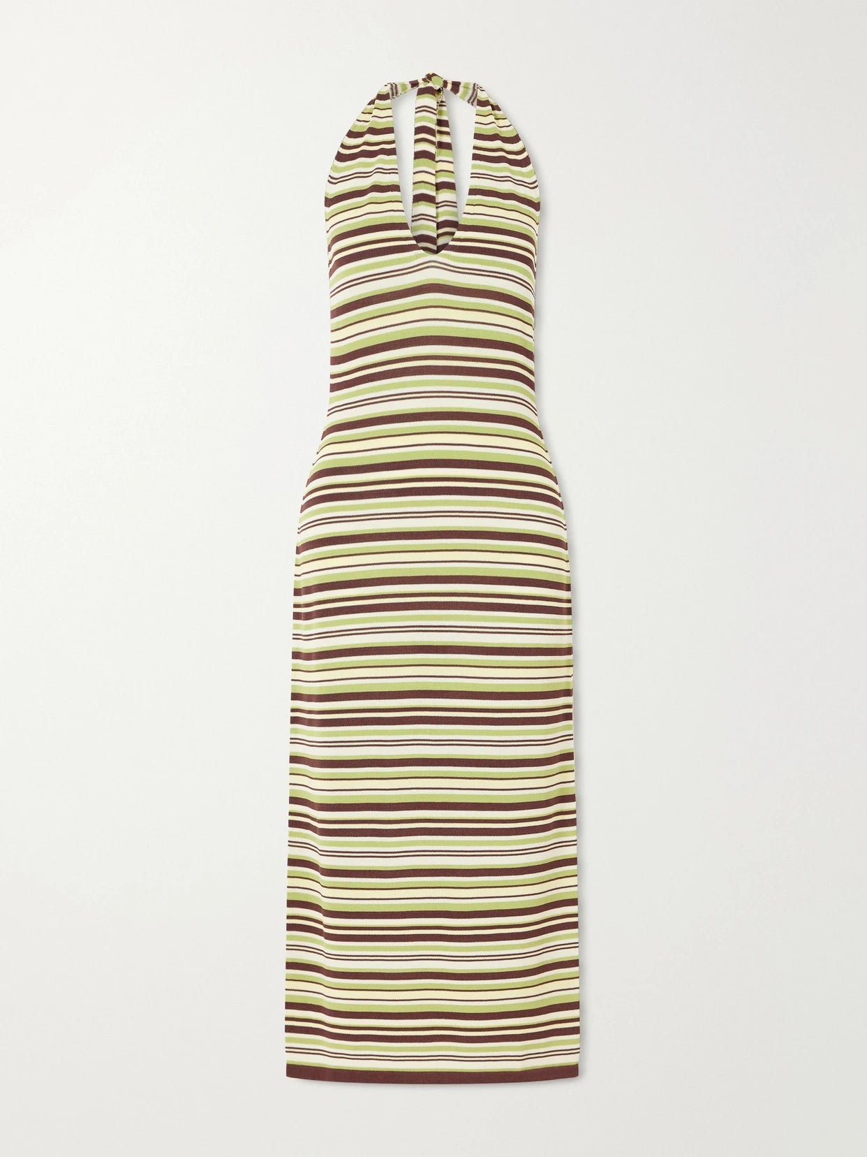 Cape Town Striped Knitted Midi Dress