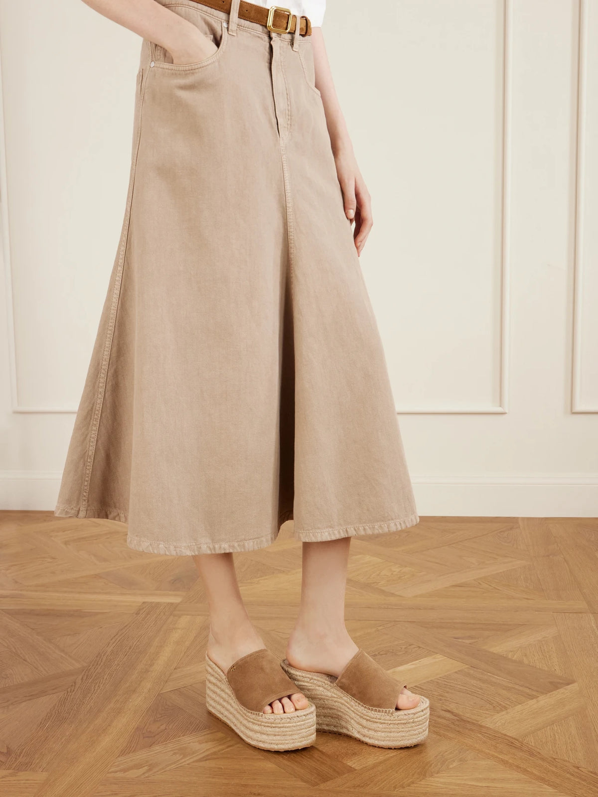 60 Suede Platform Espadrille Sandals