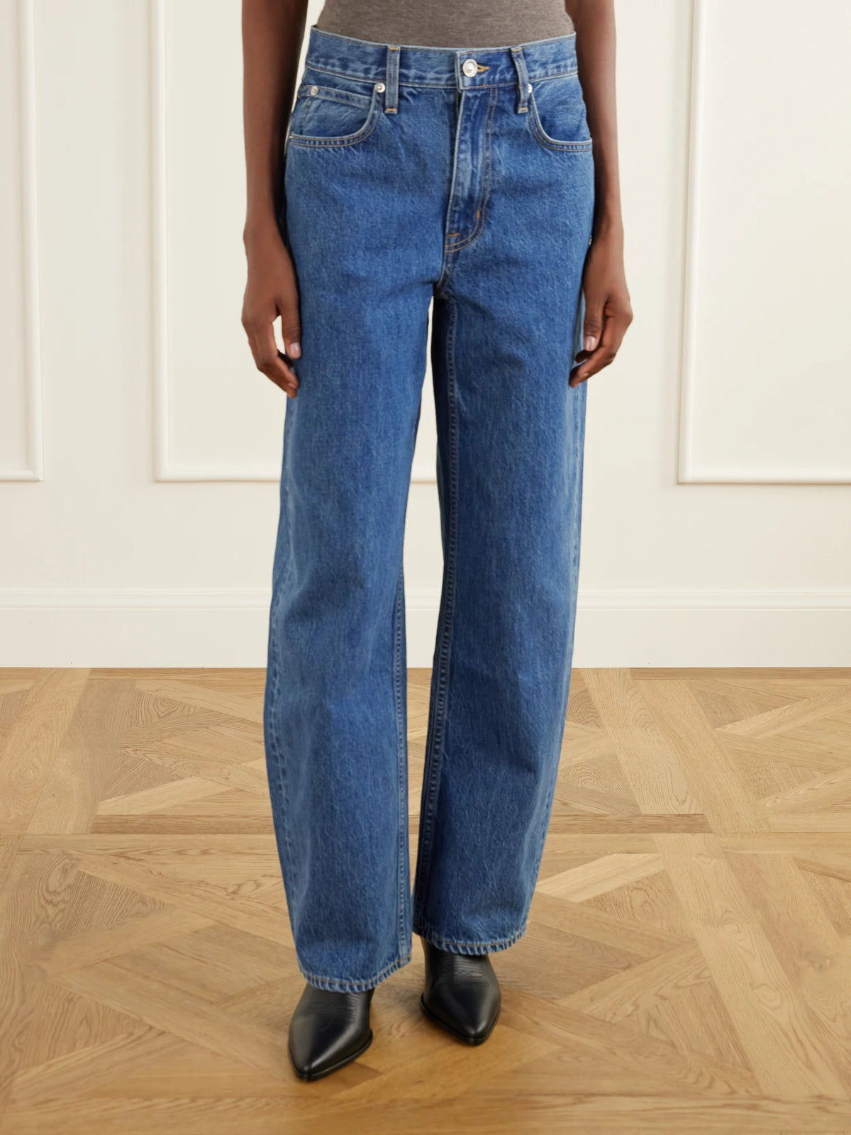 SLVRLAKE Estelle Wide Leg High-rise Barrel-leg Jeans