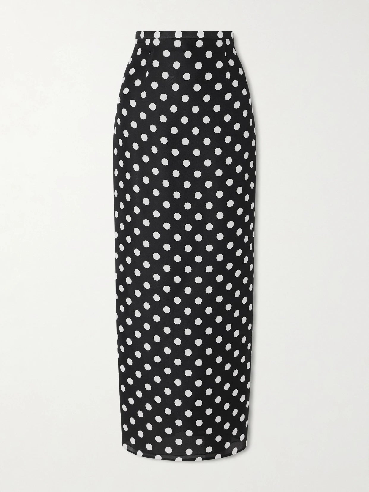 Winton Polka-dot Silk Midi Skirt