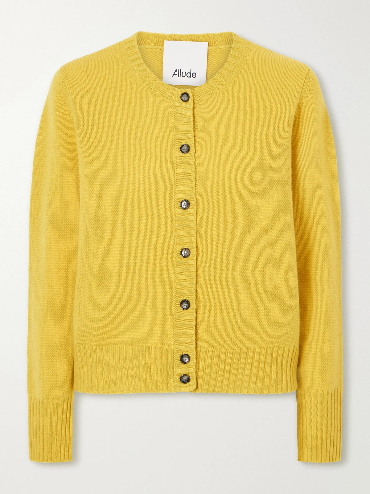 Allude Ribbed Cashmere Cardigan