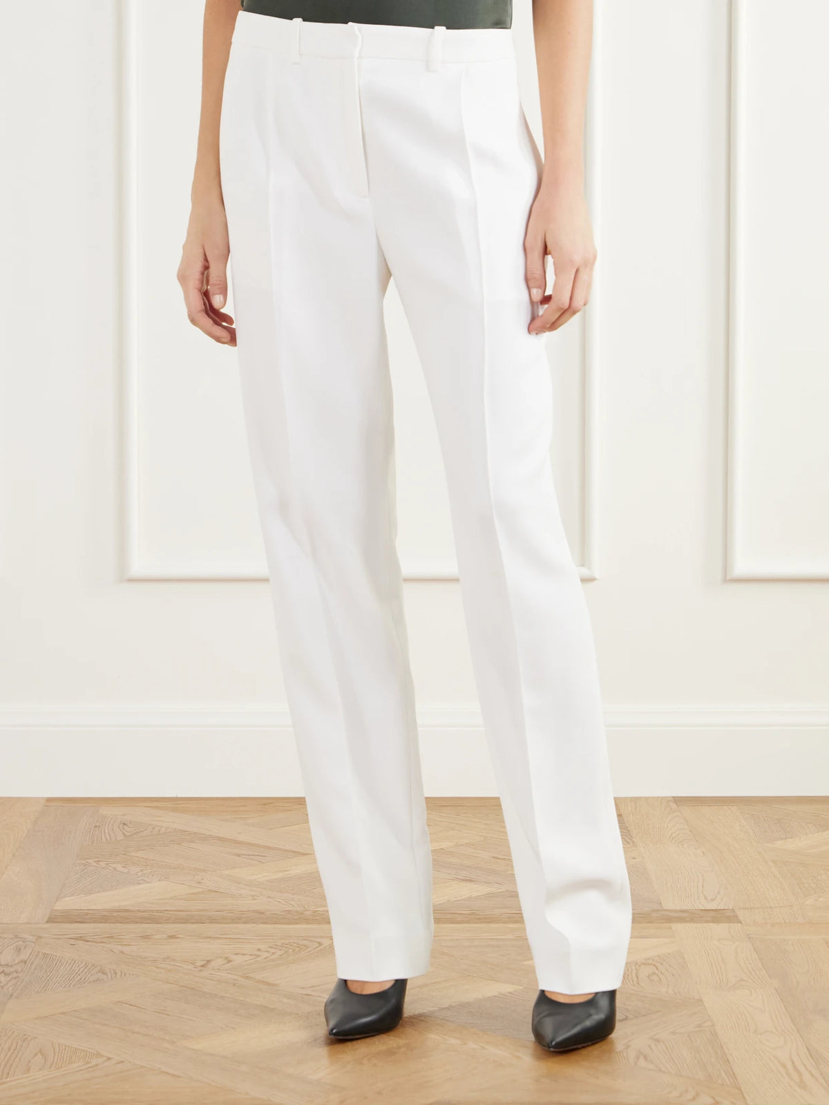 Brandon Maxwell The Irving Pleated Crepe Tapered Pants