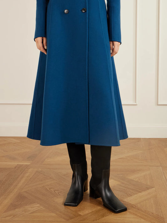 Textured-leather And Suede Knee Boots
