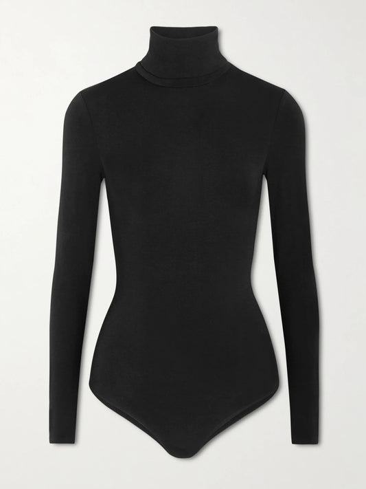 Image of Lingerie. Product name - Colorado Thong Bodysuit in Black colour by brand - Wolford