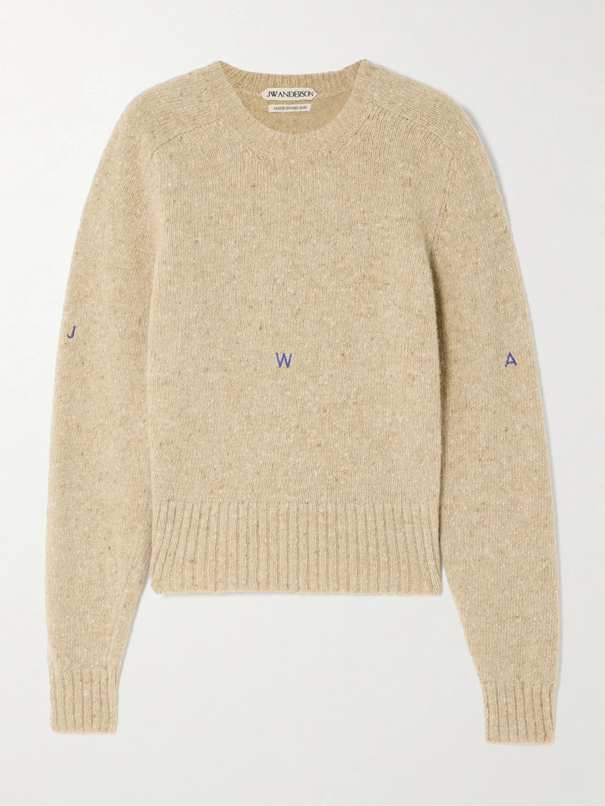 Embroidered Merino Wool And Mohair-blend Sweater