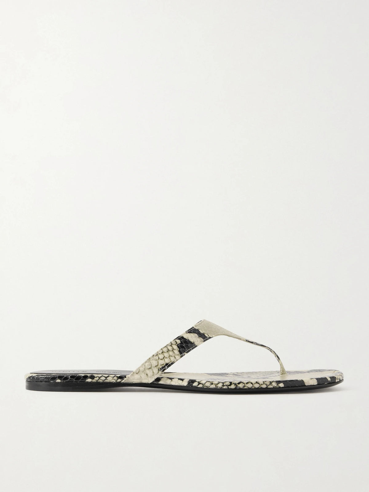Archer Snake-effect Leather Sandals